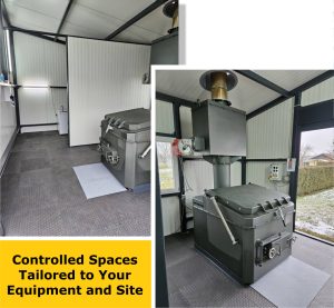 Prefabricated incinerator shelters